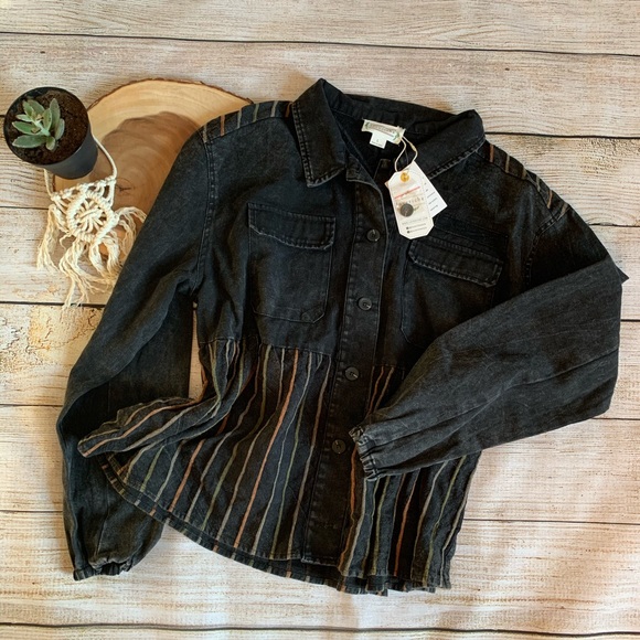 Tops - jean top vintage inspired denim deadstock